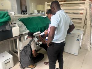 Servicing of hospital equipment