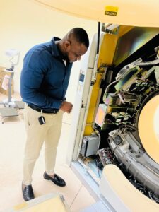 Works on CT Scan at Upper West regional hospital