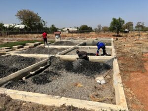 Repair of sewage treatment plant